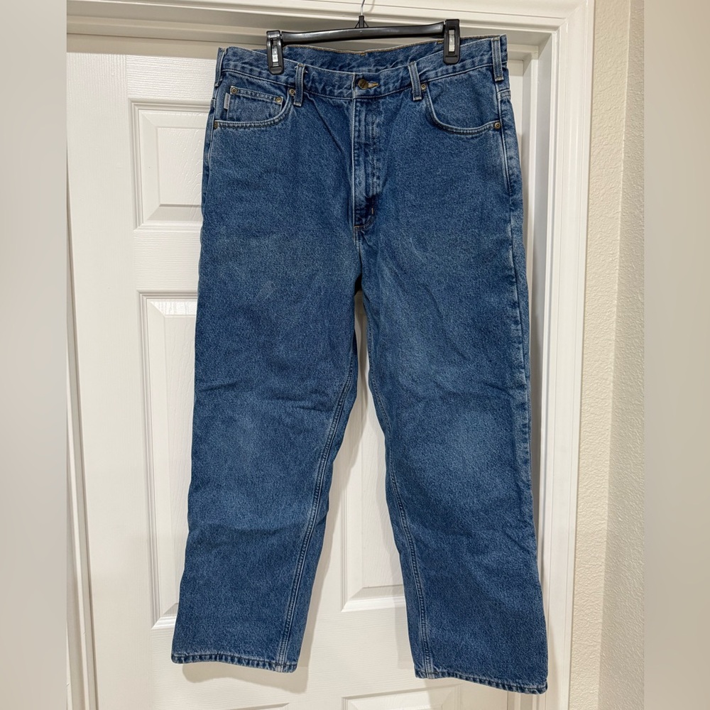 Vintage Carhartt Men's Flannel Inner Jeans